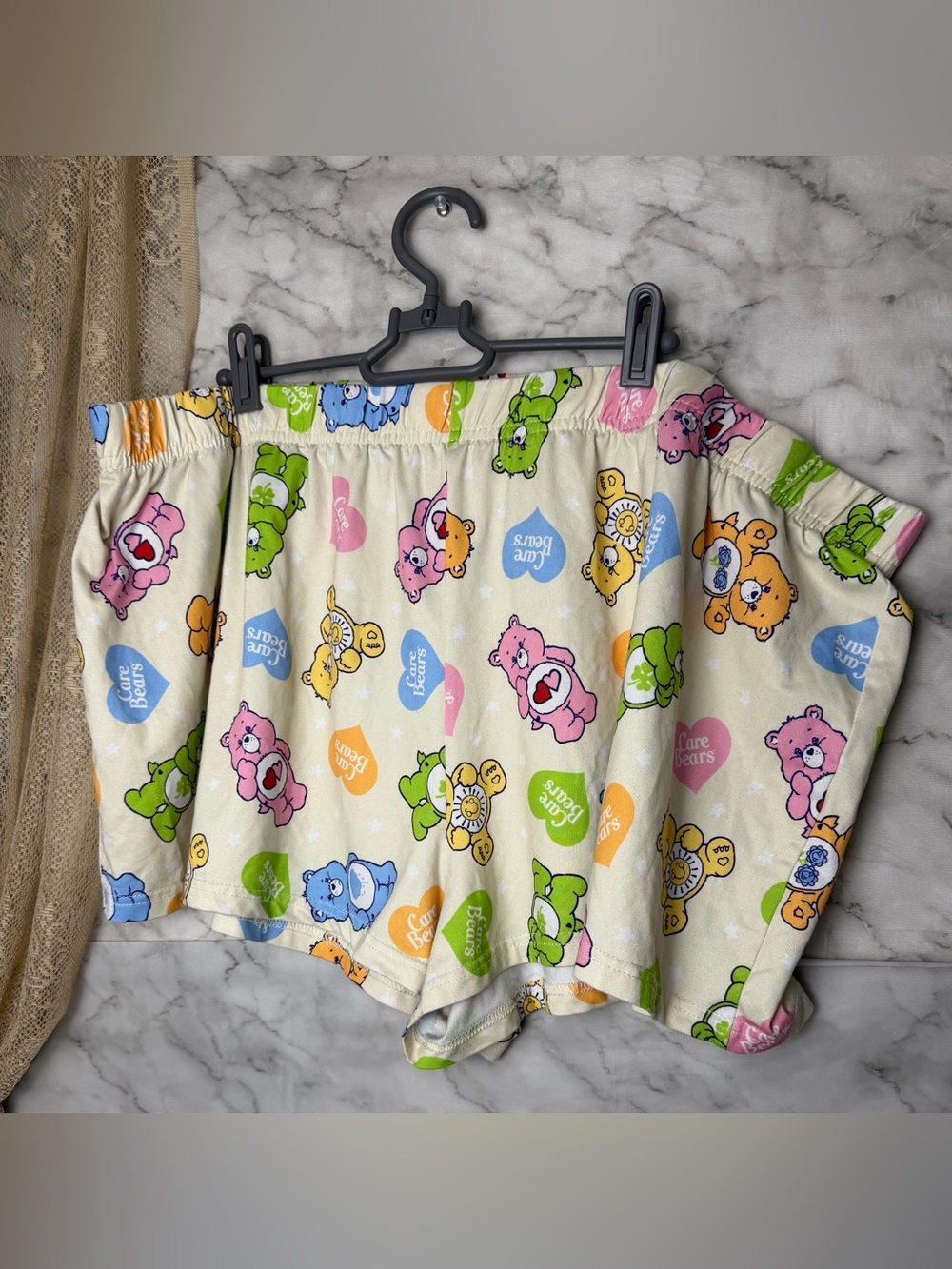 Care Bears Lounge Shorts Women's 2XL XXL Licensed Pajama Shorts Nostalgia Kawaii